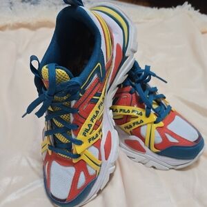 FILA Multicolor Chunky Dad Sneakers - Red Yellow Blue White